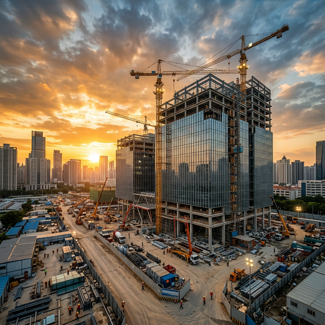 Prow Constructions commercial construction site